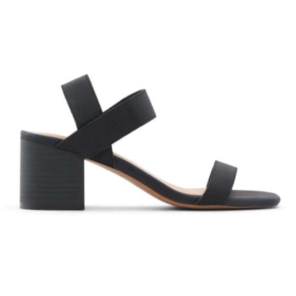 NIB NEW IN BOX! Nordstrom Call it Spring Black Stalaya Block Heel Sandals 8 - Picture 3 of 15